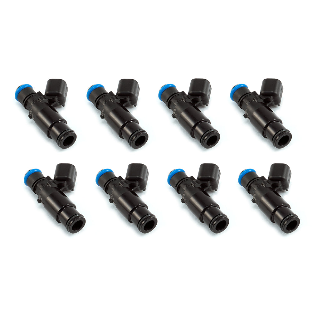 Injector Dynamics 1700cc Injectors - Dodge 300C Challenger Magnum SRT-8 6.4L - 14mm (Black) BOTTOM Adaptor - Set of 8 - 1700.48.14.14B.8